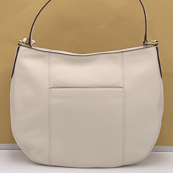 MICHAEL KORS BROOKE LG HOBO SHOULDER BAG LEATHER LT CREAM - Picture 10 of 16